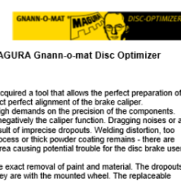 Magura - Gnann-0-mat Disc Optimiser