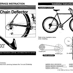 1986 Shimano Deore XT DF-M730 Service and Installation Instructions (Shark Fin)