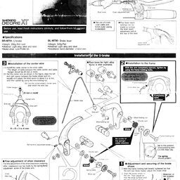 1987 Shimano Deore XT U-Brake Service Instructions