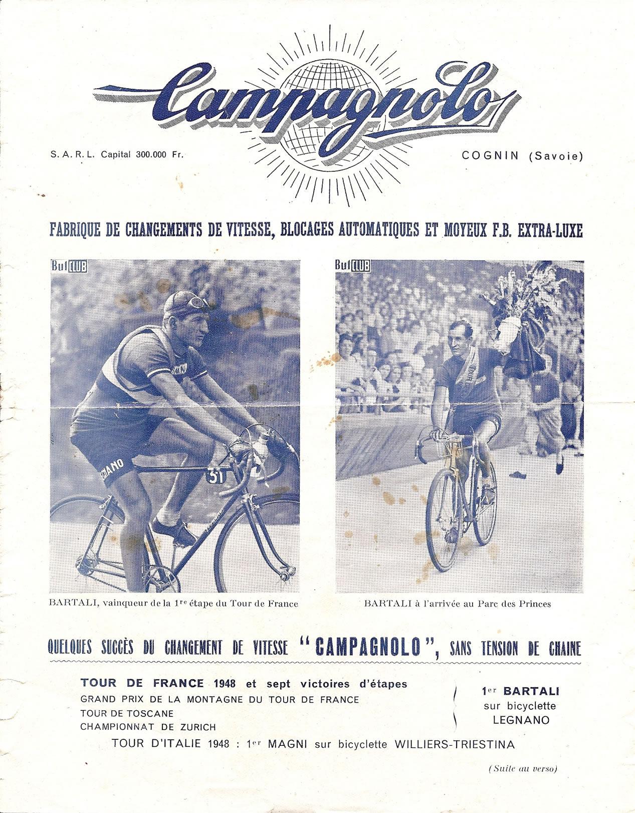 1948 Campagnolo Promotional Leaflet