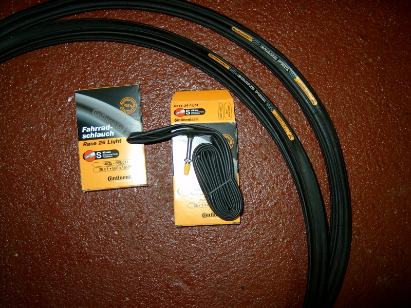 Continental GP Tyres and Tubes