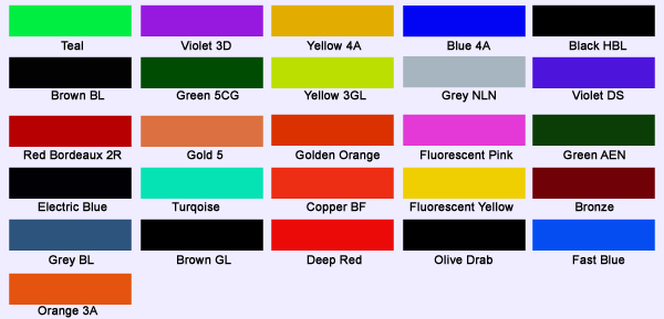 colour chart