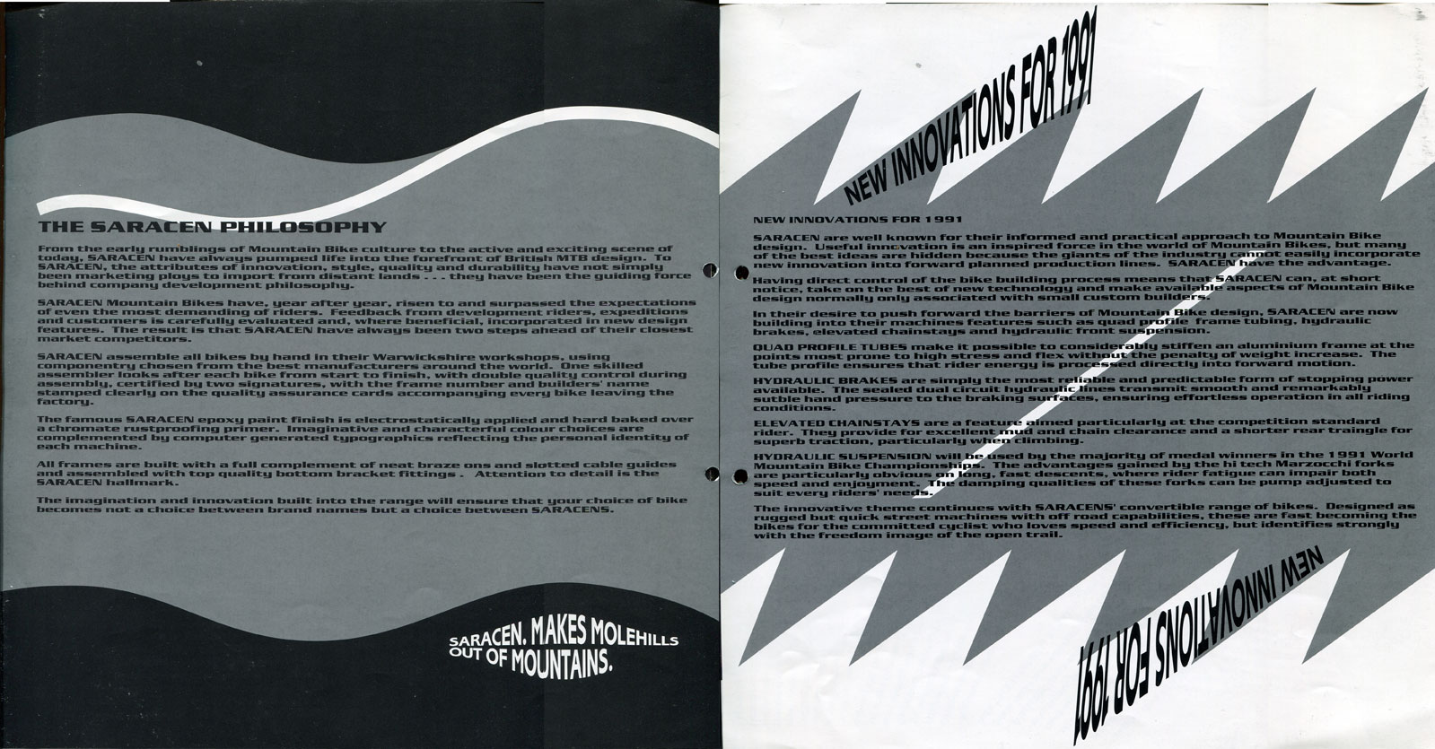 Saracen Catalogue 1991 Information