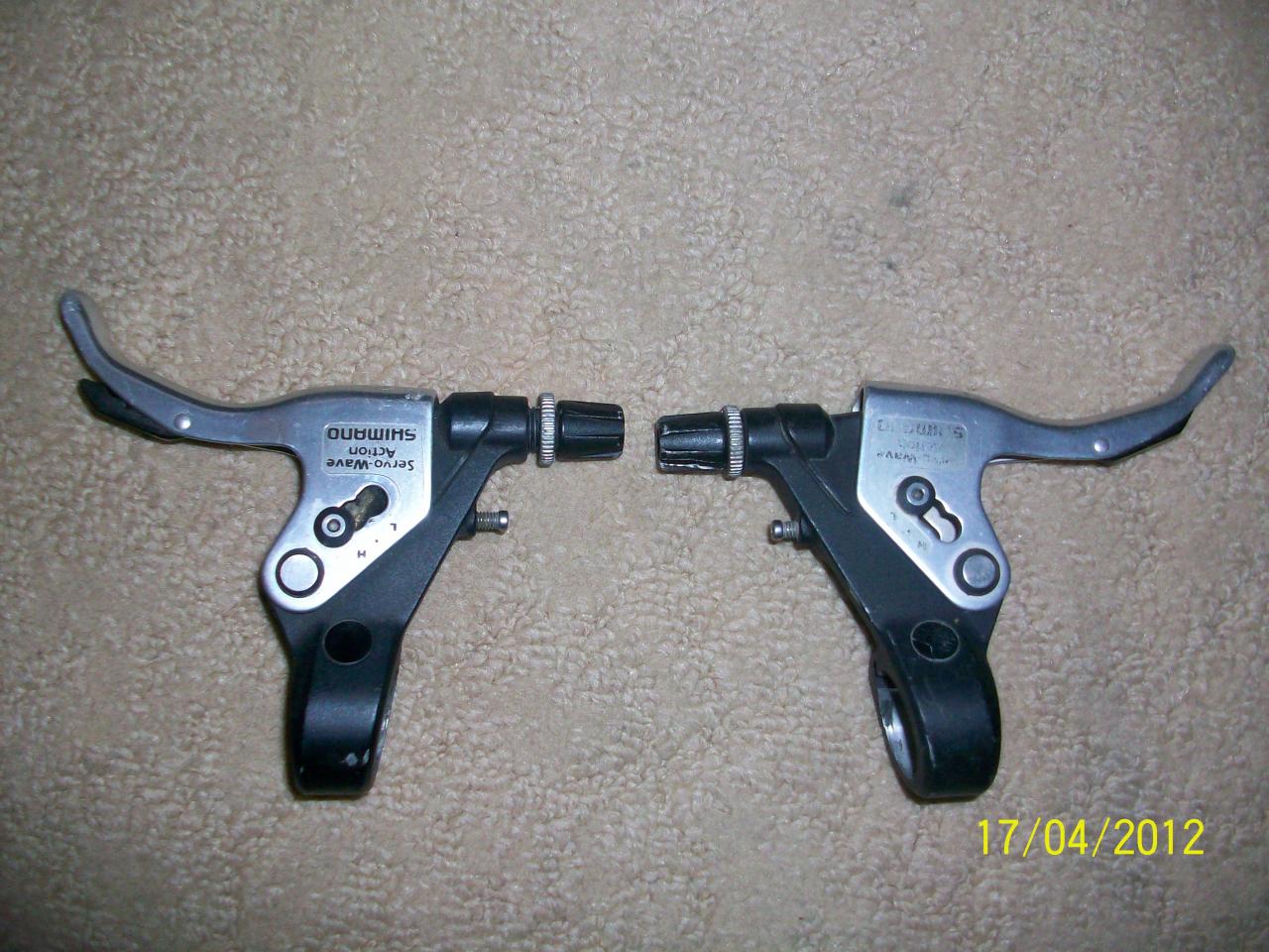 shimano lx 2 finger servo brake levers.