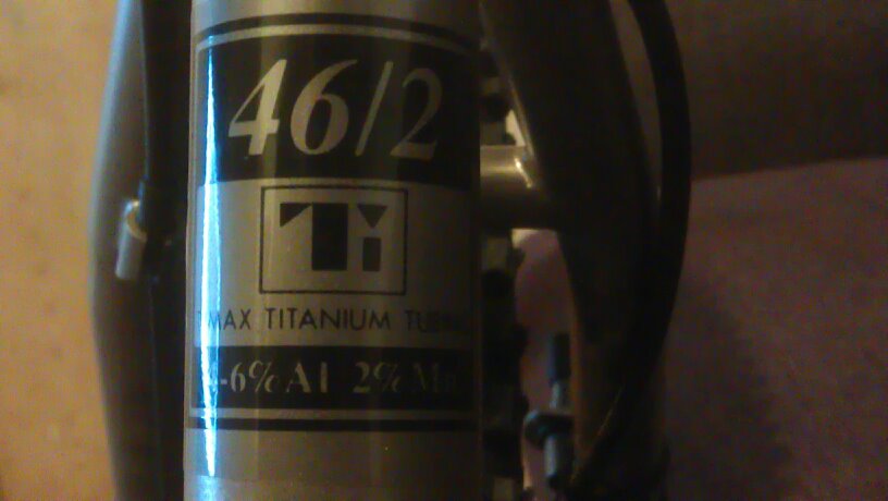 timax Titanium tubing badge