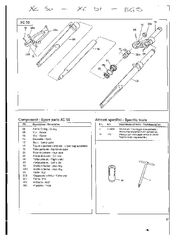 XC-51 & EGS PARTS AND SERVICE MANUAL