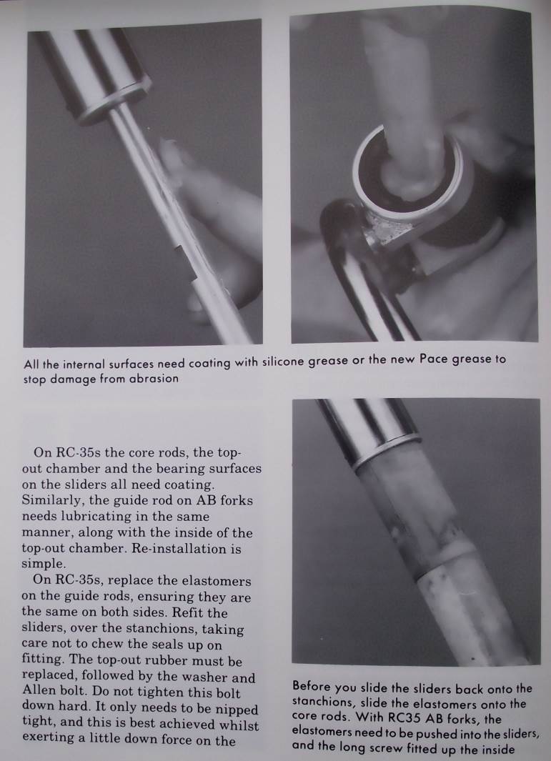 Servicing Pace RC-35 Fork cont