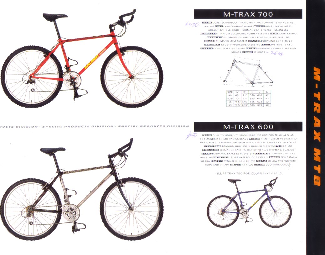 7 - M-Trax MTB : M-Trax 700 , M-Trax 600