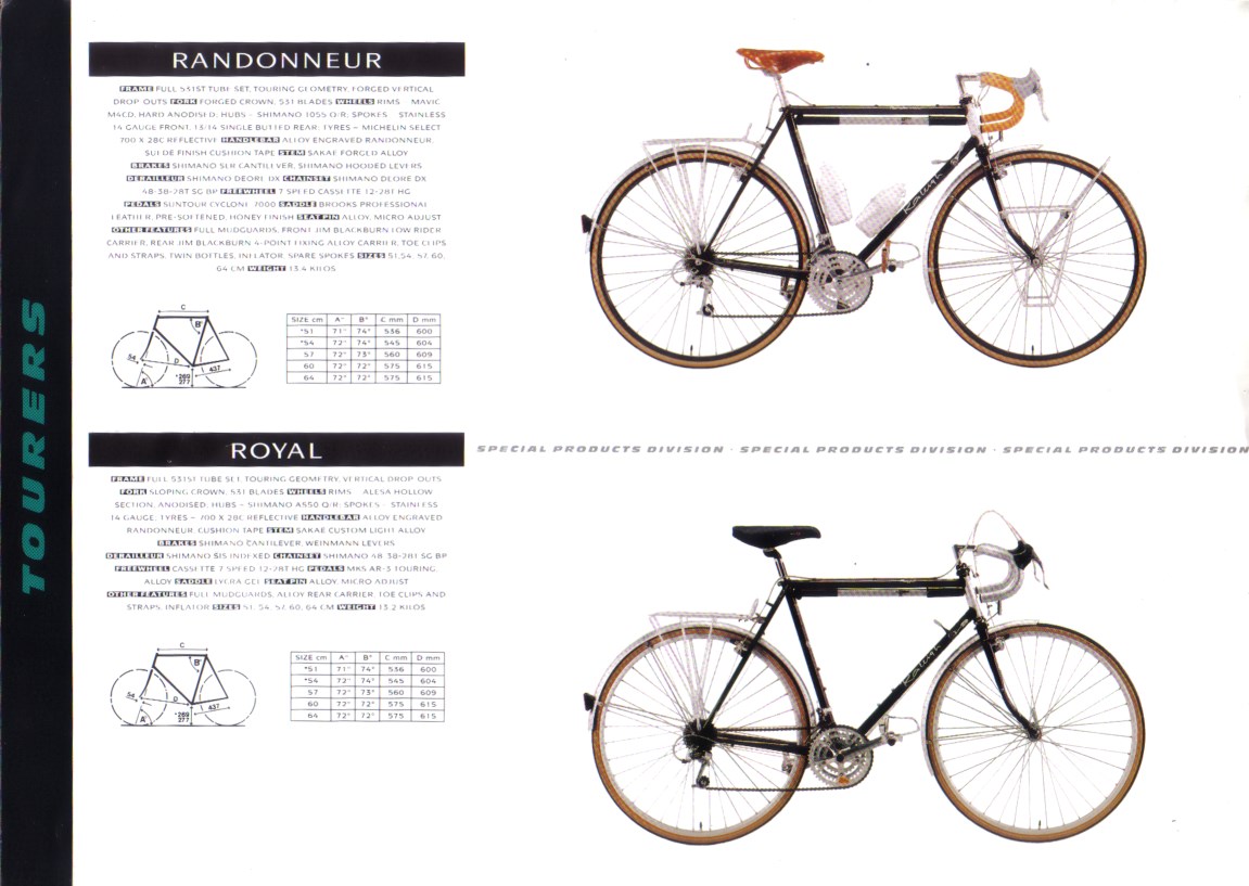 10 - Tourers : Randonneur , Royal