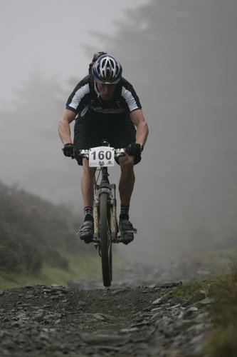 James Webster on his way to 25th place at the IoM end to end