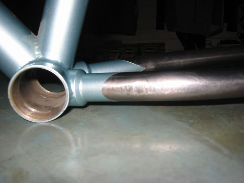 Bonded titanium chainstays