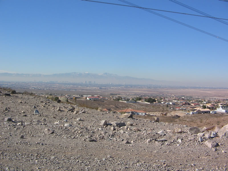 Vegas to the west.