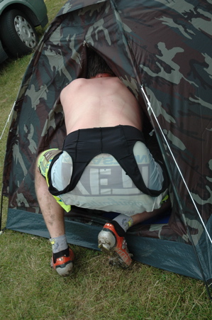 Backing it in...