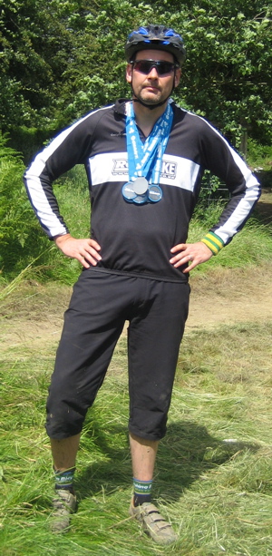 Proud Captain with team bling