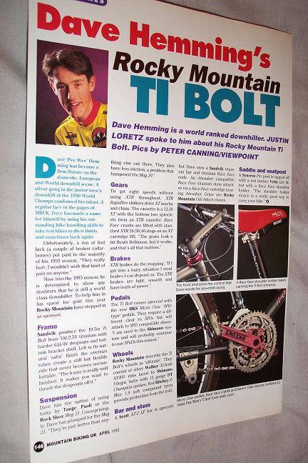 Daves Ti Bolt