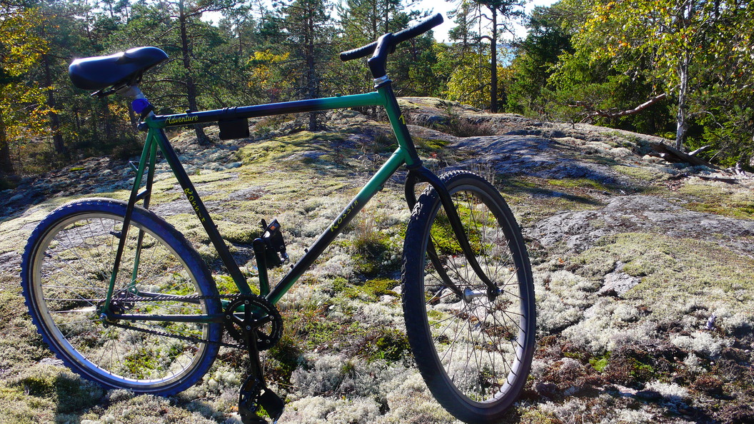 Rossin Adventure MTB first mods. Fixed gear